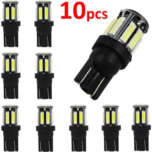 194 t10 W5W led White t10 7020 10SMD LED Wedge Light Bulb Lamp smd t10 led 12V Tail Side Bulb