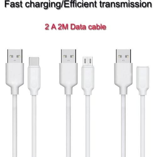 2 meters for type-c Huawei V8 Android Apple 2A fast charge mobile phone charging cable USB data cable