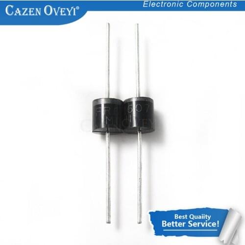 20pcs/lot FR607 R-6 6A 1000V Fast Recovery In Stock