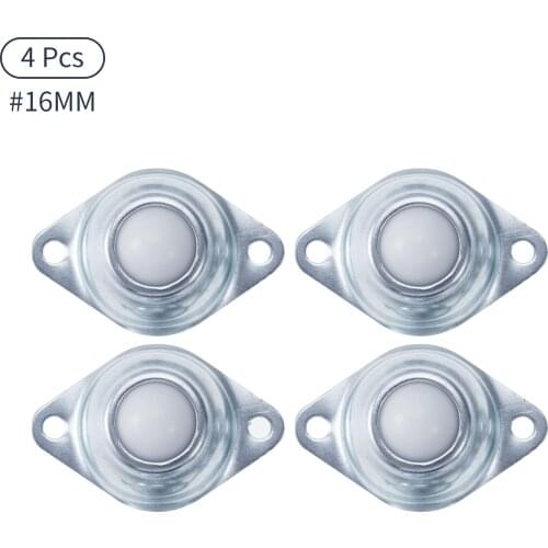 4Pcs Nylon Ball Transfer Bearing Units Caster Wheels Roller Ball Bull Wheel Universal Wheel Scroll wheel for Transmission System