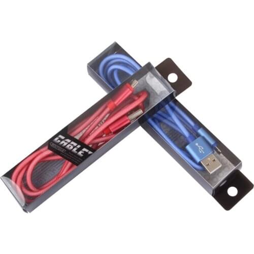 50 pcs 1M Micro USB Charger Cable With Packaging For Samsung S8 Fast Speed Charger Charging Cable For iP X