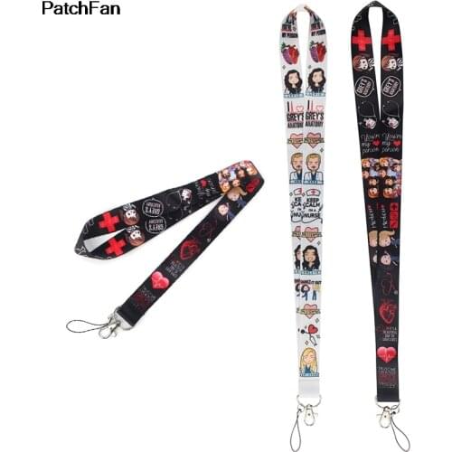 A3709 Patchfan Greys Anatomy Tv Show Mobile Phone Straps Cartoon lanyards neck straps for phones keys id card holders