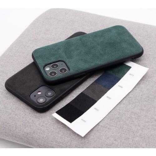 Fashion Case for Iphone 12 Pro Max Cover 11 Xr X Xs Max 6s 7 8 Plus Luxury Artificial Leather Business Style Phone Case