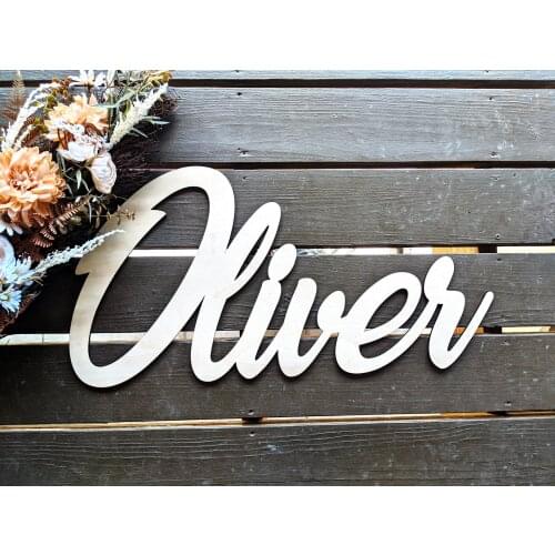 Baby Name Nursery Sign, Word Cut Out Name Sign, Nursery Name Sign, Custom Children Name sign Wall Decor Wooden Letter