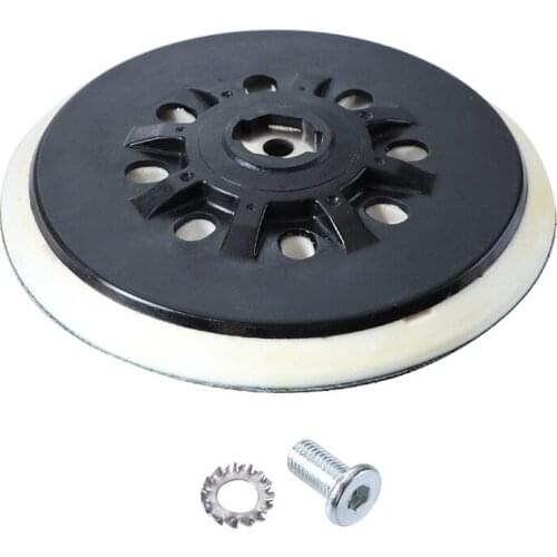 GTBL 6 Inch 17 Hole Sanding Disc Buckle Polishing Disc Self-Adhesive Flocking Sandpaper Suction Cup Dry Grinder Chassis