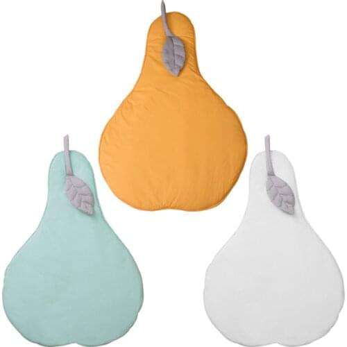 Newborn Baby Cotton Crawling Carpet Blanket Pear Shape Crawling Play Mat Rug Kid Children Room Decor