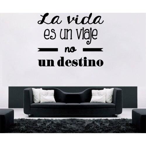Spanish Quotes Office Vinyl Wall Stickers Phrase Wall Decals Wallpaper Decor Room Home Decoration Poster Mural CX453