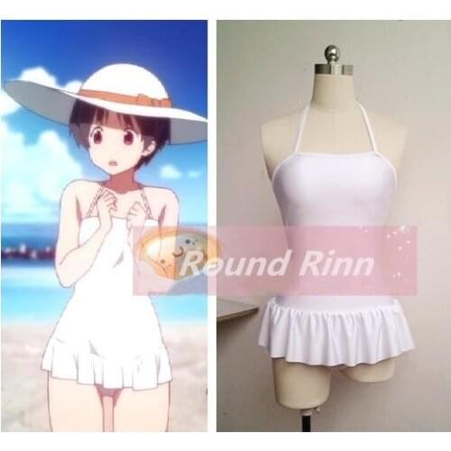 Chuunibyou Demo Koi ga Shitai Tsuyuri Kumin Cosplay Swimwear White Bikini Anime Custom Made Swimsuit