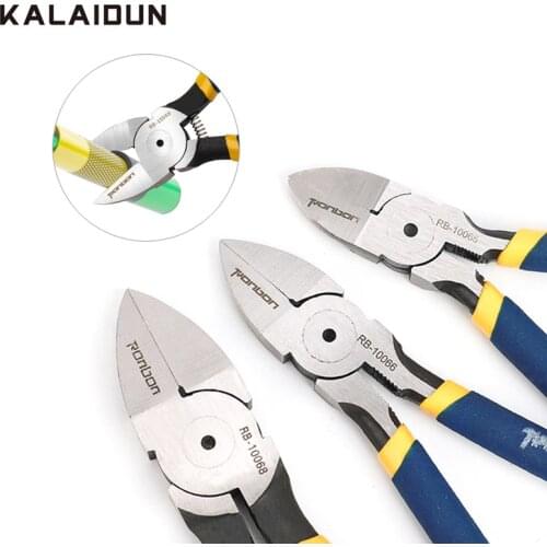 KALAIDUN Wire Cutter Diagonal Pliers Cable Cutting Tool Side Cutter Nipper DIY Multitools Household Electricians Hand Tools