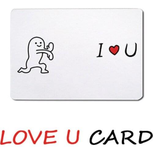 LOVE U Card by Hyde Magic Props for Lover Close up Magic Tricks Mentalism Magic Illusion Gimmick Magicain Fun Easy To Do