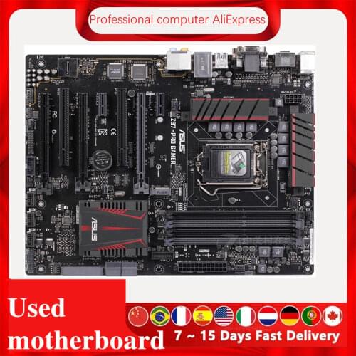 For Asus Z97-PRO GAMER Desktop Motherboard Z97 LGA 1150 For Core i7 i5 i3 DDR3 SATA3 USB3.0 Original Used Mainboard