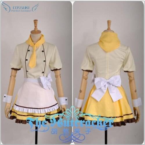 Love Live Rin Hoshizora Cafe Loita Kawaii Sweet Maid Dress Cosplay Costume , Perfect Custom For You