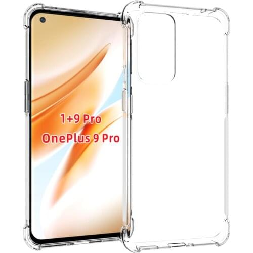 Crystal Clear Anti-slip Anti-Scratch Shockproof Durable Flexible TPU Soft Case Cover for Oneplus 9 Pro (1+9 Pro)