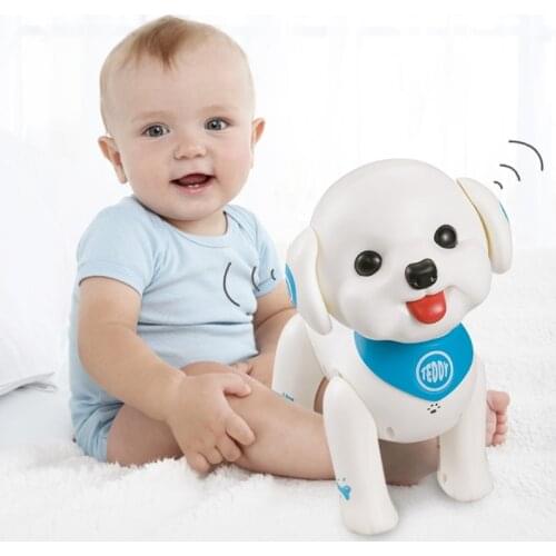 RC Robot Dog Smart Puppy Teddy Programmable Voice Control Singing Walking Remote Control Electronic Educational Toys for Kids