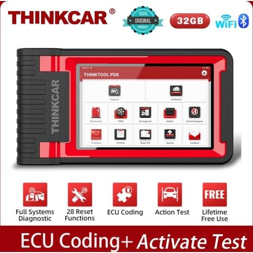 TINKCAR ThinkTool PD8 Professional OBD2 Scanner 28 Reset ECU Coding Action Test Full System Wireless Auto Diagnostic Tool