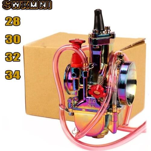 Universal 28mm 30mm 32mm 34mm Carburador For 2T 4T PWK Motorcycle Carburetor ATV Suzuki Yamaha Honda Power Jet
