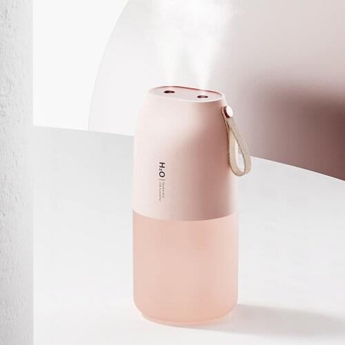 Car Air Humidifier 300ml Dual Spray Essential Oil Diffuser USB Rechargeable Wireless Ultrasonic Aroma Diffuser Car Fogger Maker