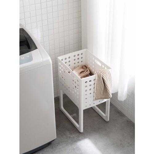 Japanese-style Dirty Clothes Storage Basket Foldable Household Dirty Clothes Basket Laundry Basket Plastic Clothes Storage