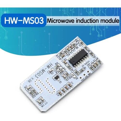 High Performance Motion Sensor HW-MS03 2.4GHz to 5.8GHz Microwave Radar Human body induction PIR switch Module for Arduino Diy
