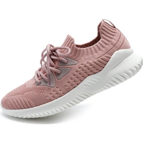 2021 Women Walking Sneakers Comfortable Light Running Flats Knit Sock Couples Gym Shoes Beige Casual Vacation Outdoor Athletic