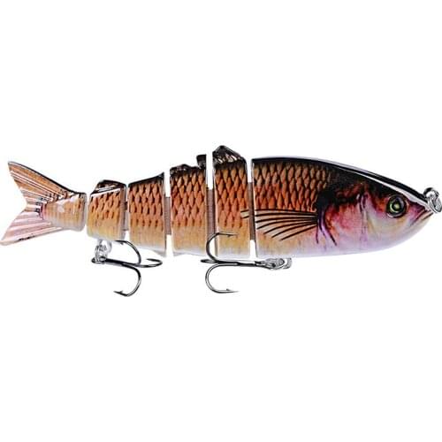 1PCS Fishing Lure Multi Jointed Hard Bait 12cm 18.5g Lifelike joint bait Wobblers 6 Segments Swimbait Fishing Lure Crankbait