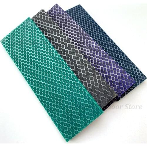 TOtrait 1piece Snake Skin Honeycomb Resin Plate Patch Material for DIY Knife Making Handle Material 5 colors