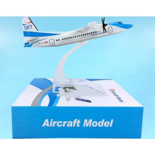 16CM 1:400 FK50 PK-ECE Model Garuda Indonesia Airlines with Base Metal Aircraft Plane Airliner Display Souvenir Gifts Collection