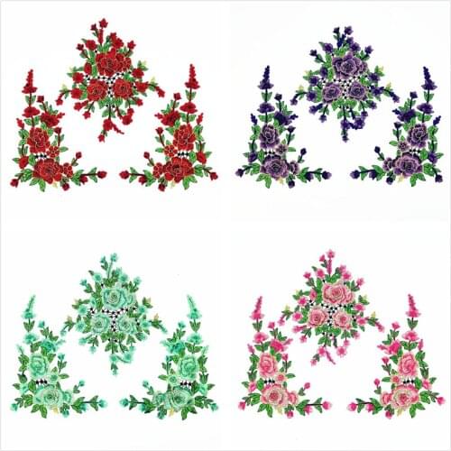 3D Flower Collar Sew on Patch Applique Badge Embroidered Lace Dress Cheongsam Clothes Decor DIY Accessories
