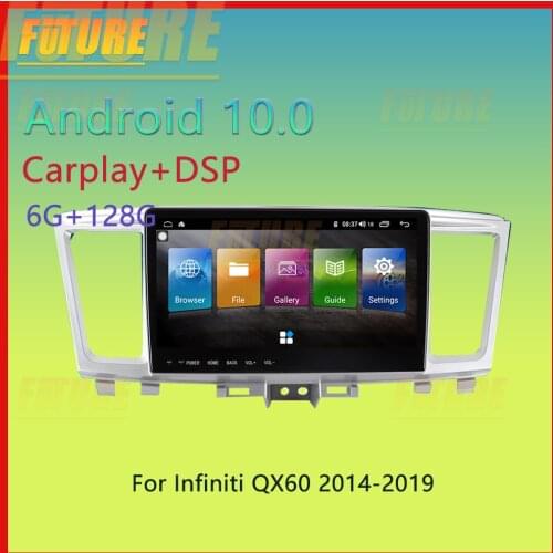 128G For Infiniti QX60 2014 2015-2019 Android Car Radio Stereo 2 Din Multimedia Player GPS Navigation Touch Screen DVD Head Unit