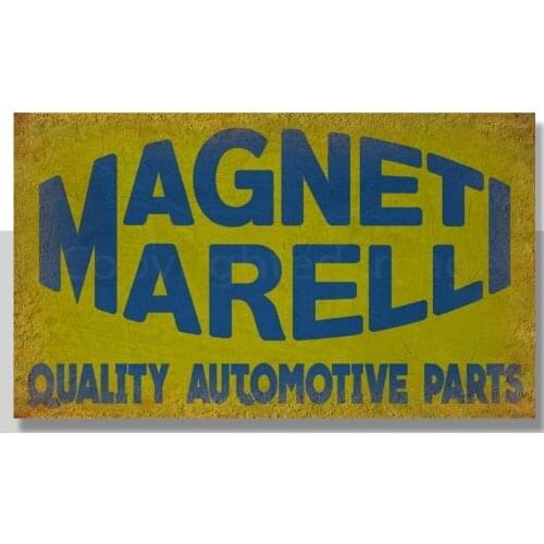 MAGNETI MARELLI AUTOMOTIVE PARTS METAL TIN SIGN POSTER WALL PLAQUE