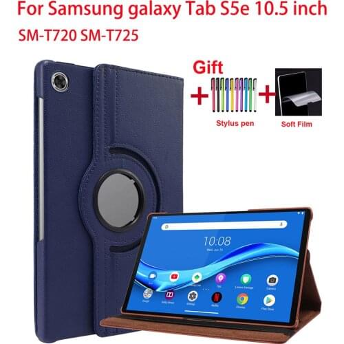 360 Degree Rotating Stand Case For Samsung galaxy Tab S5e 10.5 inch SM-T720 SM-T725 Tablet Cover For Samsung galaxy tab S5e Capa