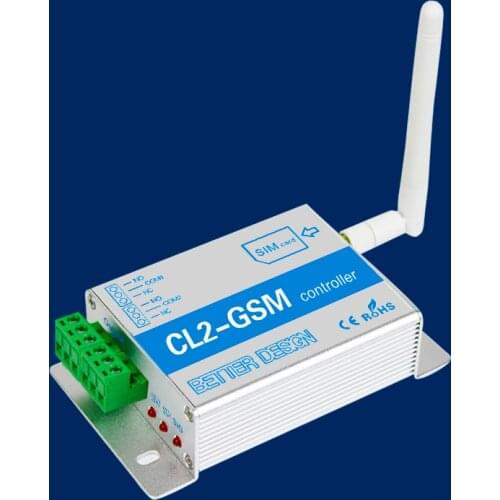 CL2-GSM 2channel Gate Door Opener Operator with SMS/Dialing Remote Control for Home Warehouses Parking Lot etc
