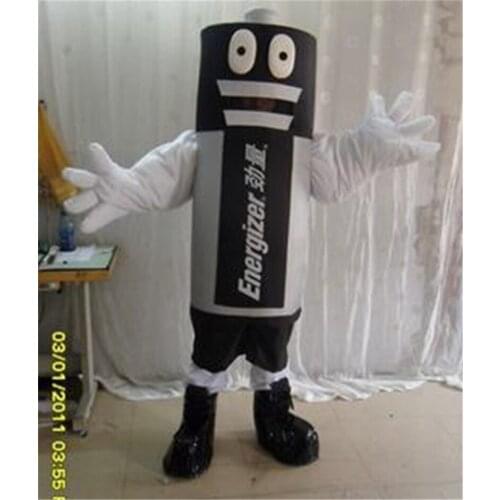 Hot Sale Battery Mascot Cute Character Adult Lovely Battery Mascot Costume Fancy Dress Halloween Party Costume