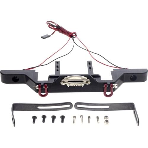 Metal Front Bumper for 1/10 RC Crawler Axial SCX10 III 90046 AXI03007 Traxxas TRX-4 Upgrade Parts Accessories