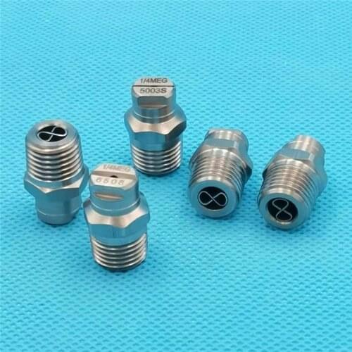 MEG High pressure road sweeper spray nozzle,high pressure washing jet flat fan nozzle ,1/4"industrial h-vv cleaning nozzle