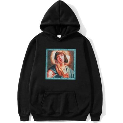 2020 Hot Virgin Mary Print Men Hoodies Streetwear Menwomen Streetwear Sweatshirts Hip Hop Harajuku Male Tops Casual Pullovers
