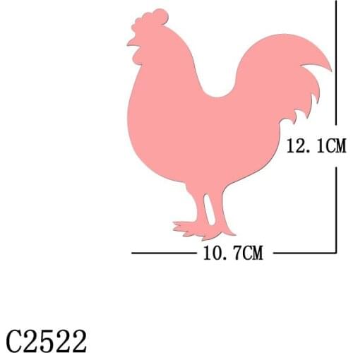 New Cock Wooden die Scrapbooking C2522 Cutting Dies