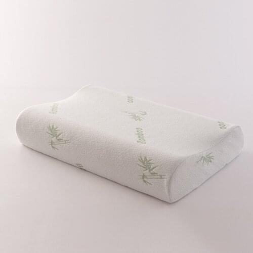 Orthopedic Memory Foam Neck Pillow Cervical Health Care for Sleep Bedding Pillows Single Size about 50X30CM 1PC Adult