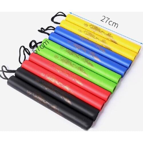 Martial Arts Foam Nunchakus Kids Rope Chains Sponge Plastic Nunchaku Child Kung Fu Wushu Trainer Taekwondo Beginners Performance