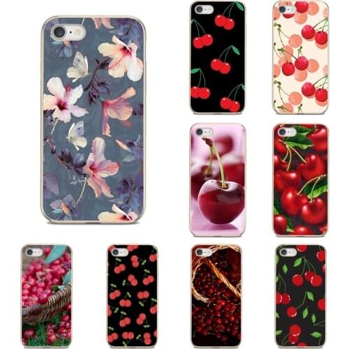 TPU Transparent Cover For HTC U11 U12 One M7 M8 M9 M10 A9 X9 E9 Plus Desire 530 626 628 630 816 820 Cherry Summer Fruit Cherries