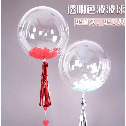 Festive Event Ballons Baby Birthday Party Wedding Decoration Aluminum Foil Durable Transparent Round Ball Balloon 10pcs/lot