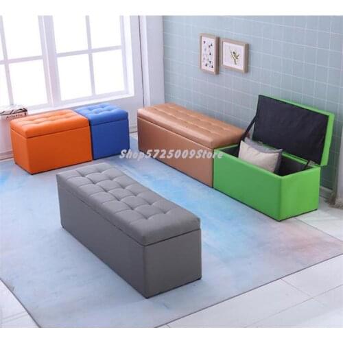 Clothing Store Sofa Bench Bench Storage Fitting Room Stool Rest Bench Shoe Store Shoe Change Bench Bench Bench Footstool Leather