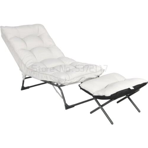 Folding recliner lazy sofa household multifunctional lunch break chair portable balcony folding chair armchair