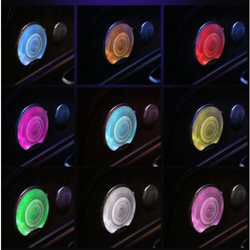 4Pcs/Set LED Audio Sound Speaker cover For Mercedes Benz E Class W213 2015-2018 Trim Cover Case Emblem cover