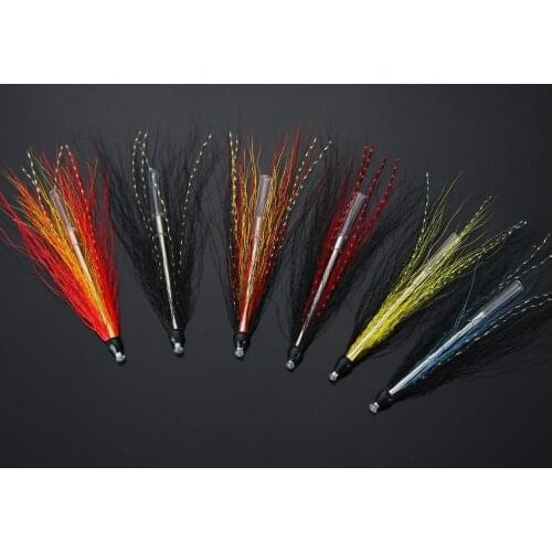 Sea Trout Tube Fly Needle Tube Salmon Flies Selection(12-pack)