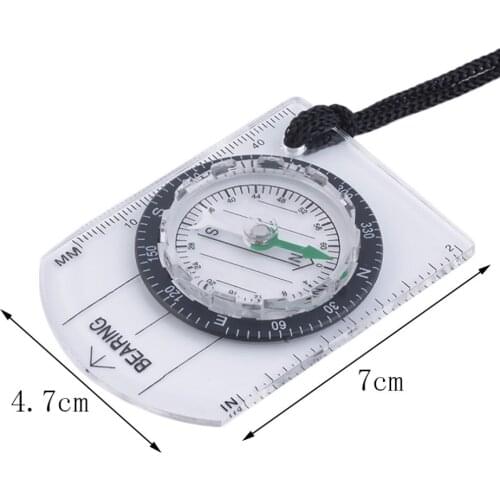Outdoor Compass Camping All In One Outdoor Hiking Camping Compass Map Ruler Mini Ruler Hiking Gear