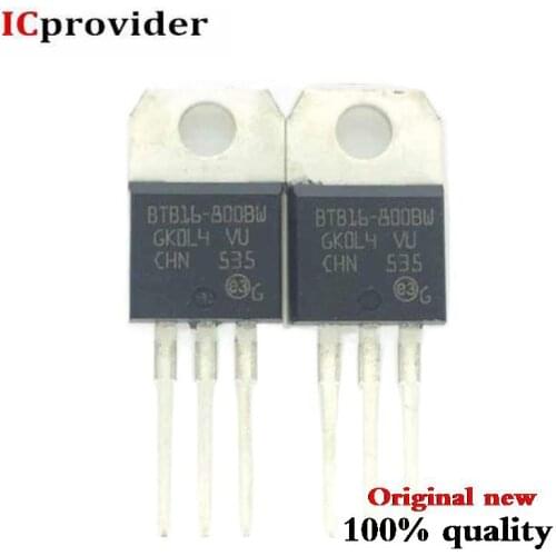 10pcs/lot BTB16-800BW BTB16800BW TRIAC ALTERNISTOR 800V TO220AB TO-220