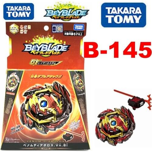 100% Original Takara Tomy Beyblade Burst B-145 GT DX Starter Venom Diaboros.Vn.Bl