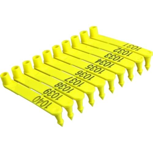 100pcs Livestock Animal Ear Tag Pliers Dog Rabbits Sheep Ear Tags Nylon Material Sheep Laser Ear Tag digital 001-100