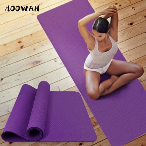 183cm*61cm Yoga Mat Tpe 6mm Massage Pad for Beginner Gym Floor Anti Slip Exercise Mat for Fitness